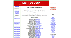 Desktop Screenshot of lottosoup.com