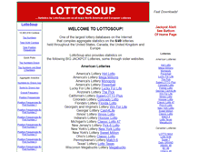 Tablet Screenshot of lottosoup.com